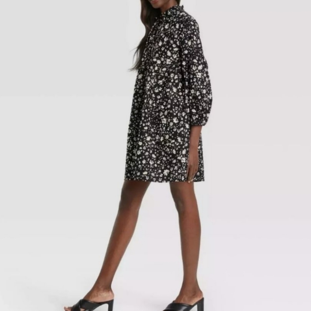 Who What Wear Mini Cotton Floral Dress Size XXL